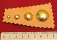 Brass studs, rivets, sphere, various size